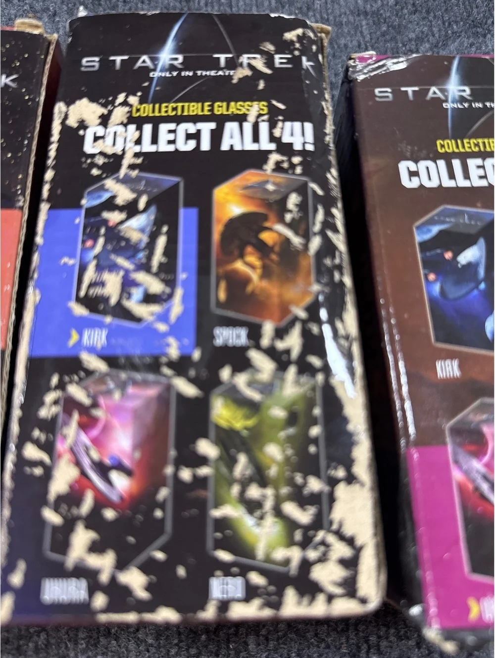 Star Trek Collector All 4 Collectible Set Lot of 4 Kirk Spock Scotty McCoy